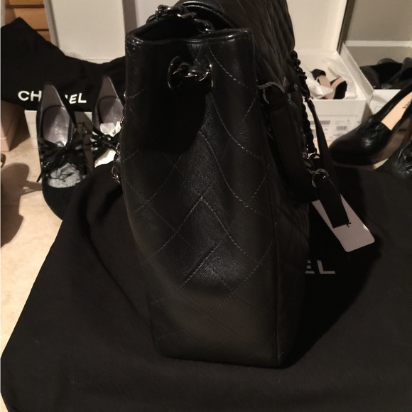 Chanel Large Shopping 30CM Black Cavier Lambskin NWT, original box. Authentic - Picture 7 of 9